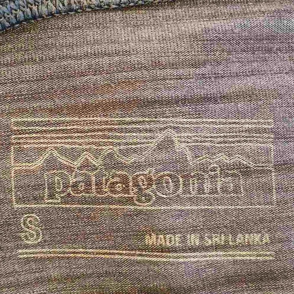 Patagonia Worn Wear Leggings Blue Space Dye Centered Crop Leggings Size Small - Picture 6 of 11